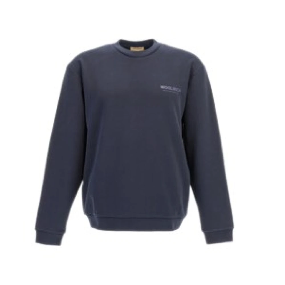 Woolrich Mannelijk Blauw Hoodies & Sweatvesten Heren, Xl, Sweaters
