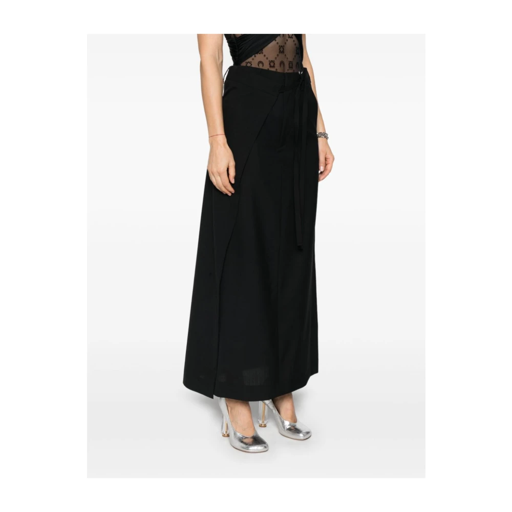 MM6 Maison Margiela Maxi Rok Black Dames