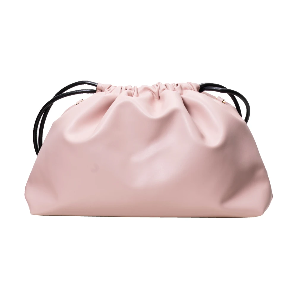 N21 Zachte Nappa Leren Pouch Tas Pink Dames