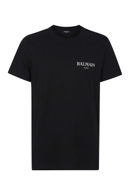 t-shirt-en-coton-noir-avec-logo-vintage
