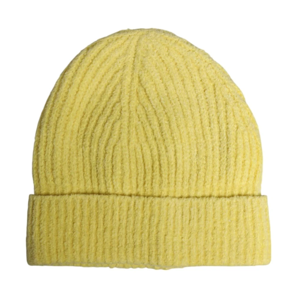 Dolce & Gabbana Men's Yellow Knitted Winter Beanie Hat