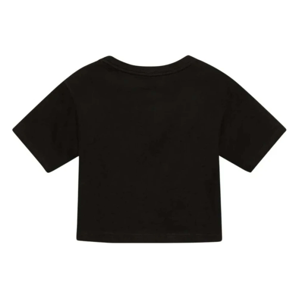 Converse Retro Chuck Cropped TEE Shirt Black Dames