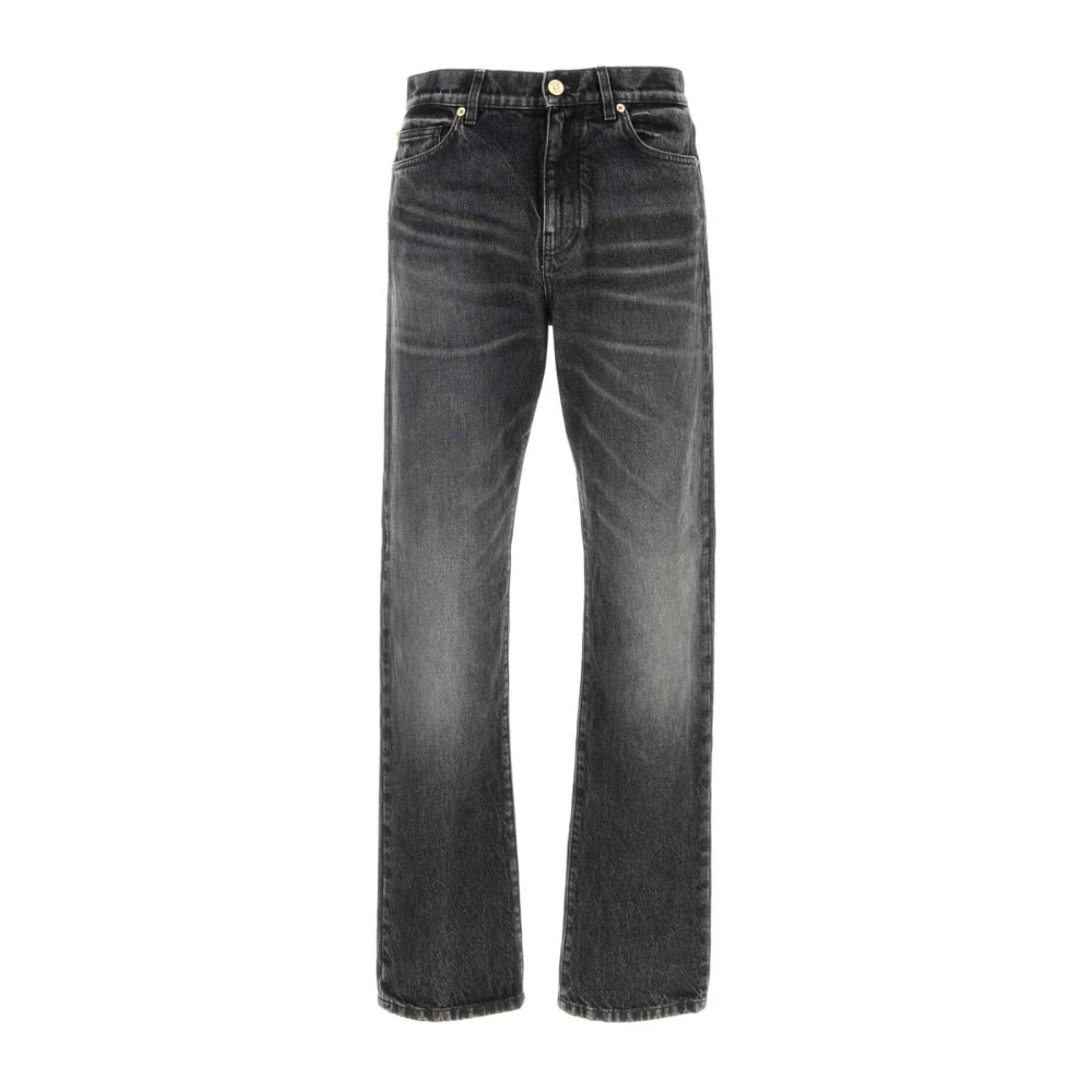 Versace Men's Black Slate Denim Jeans W32