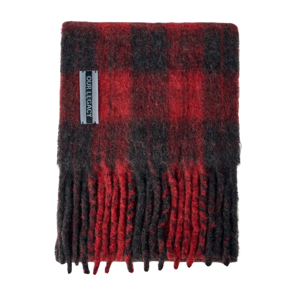 Our Legacy Unisex Red Scarf "Estate" - Image 2