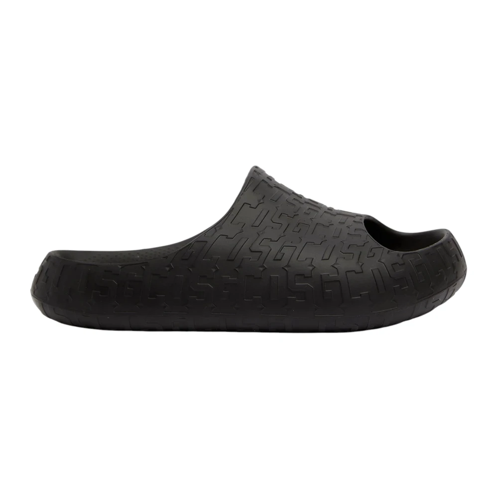 Gcds Men's Black Sliders, 8 Uk, Ciabatta Design Sliders