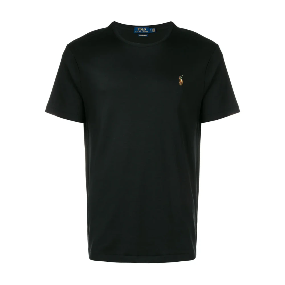 Polo Ralph Lauren Broderad Slim Fit Bomull T-shirt Black, Herr