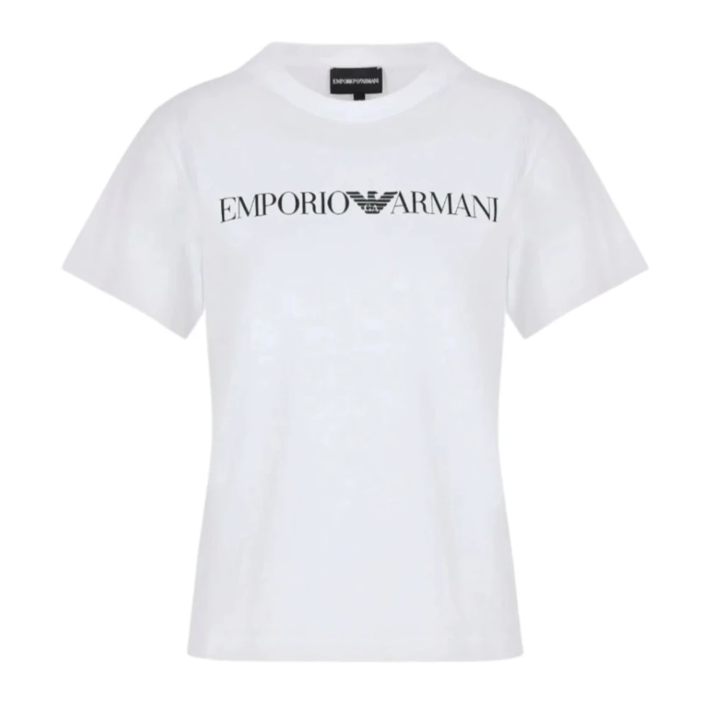 Emporio Armani Women's White Short Sleeve T-Shirt 8N2t9c2j53zf109 - T-Shirts - S - Tops