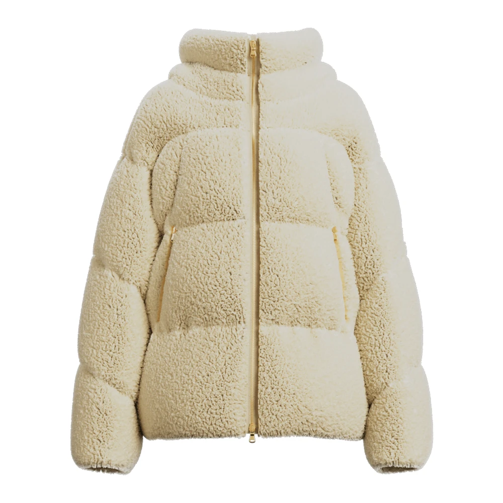 Tatras Witte Nepbont Oversized Jas White Dames