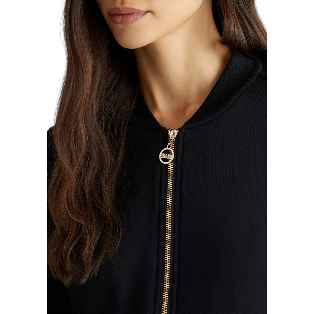 Liu Jo Zwarte Sweatshirt Tf4147 F0778 Black Dames