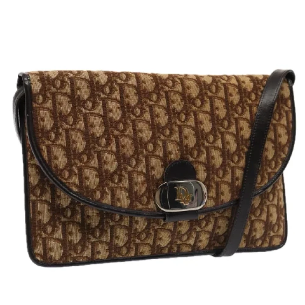 Dior Vintage Pre-owned Canvas dior-bags Gray Dames