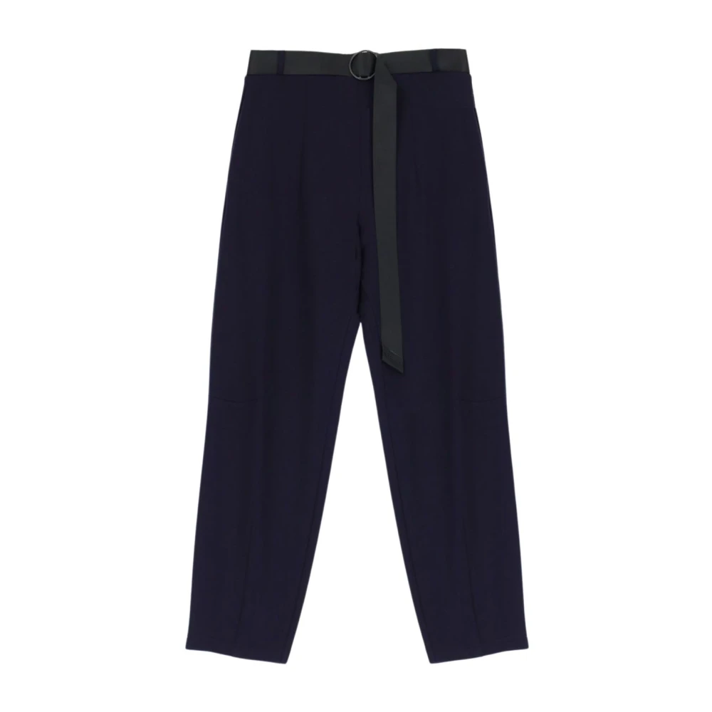 Imperial Cropped Trousers Blue Dames