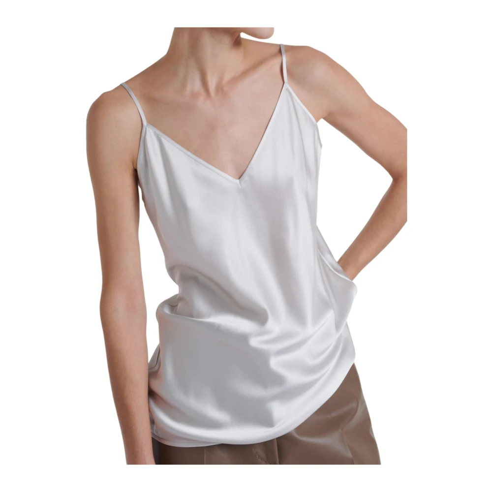 Max Mara Witte Lucca Top White Dames