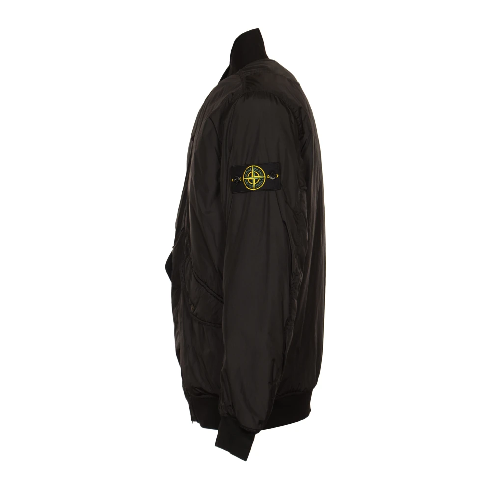 Stone Island Zwarte Jassen voor een Stijlvolle Look Black Heren