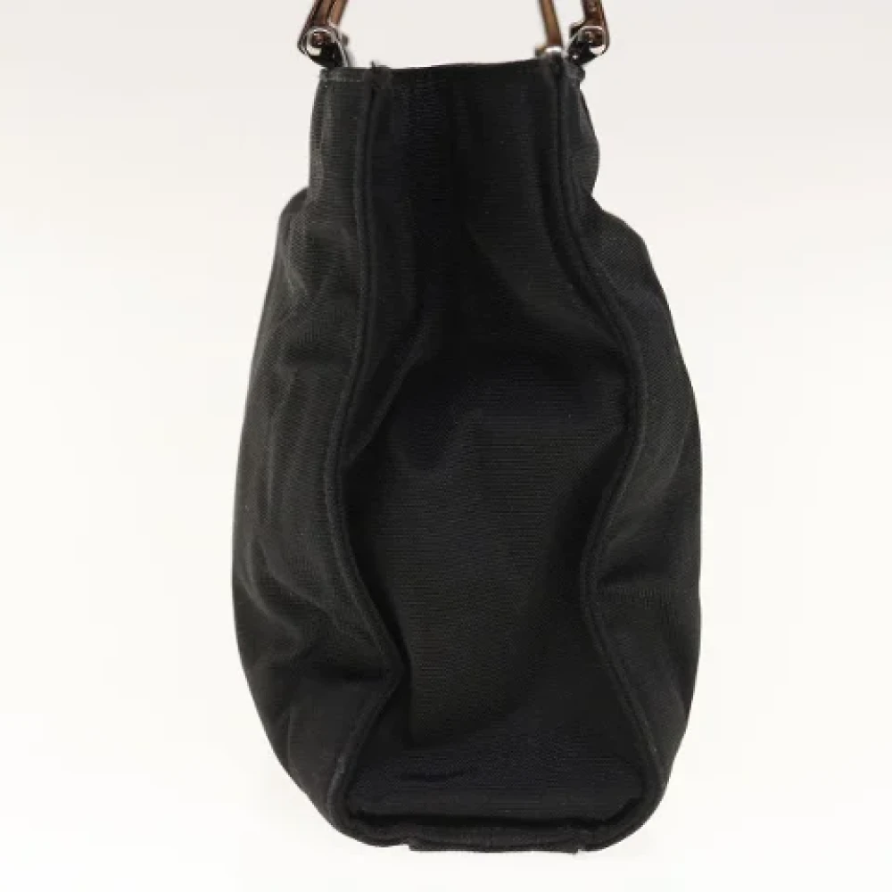 Gucci Vintage Pre-owned Nylon handbags Black Dames
