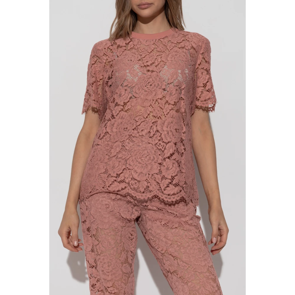 Dolce & Gabbana Kanten top Pink Dames