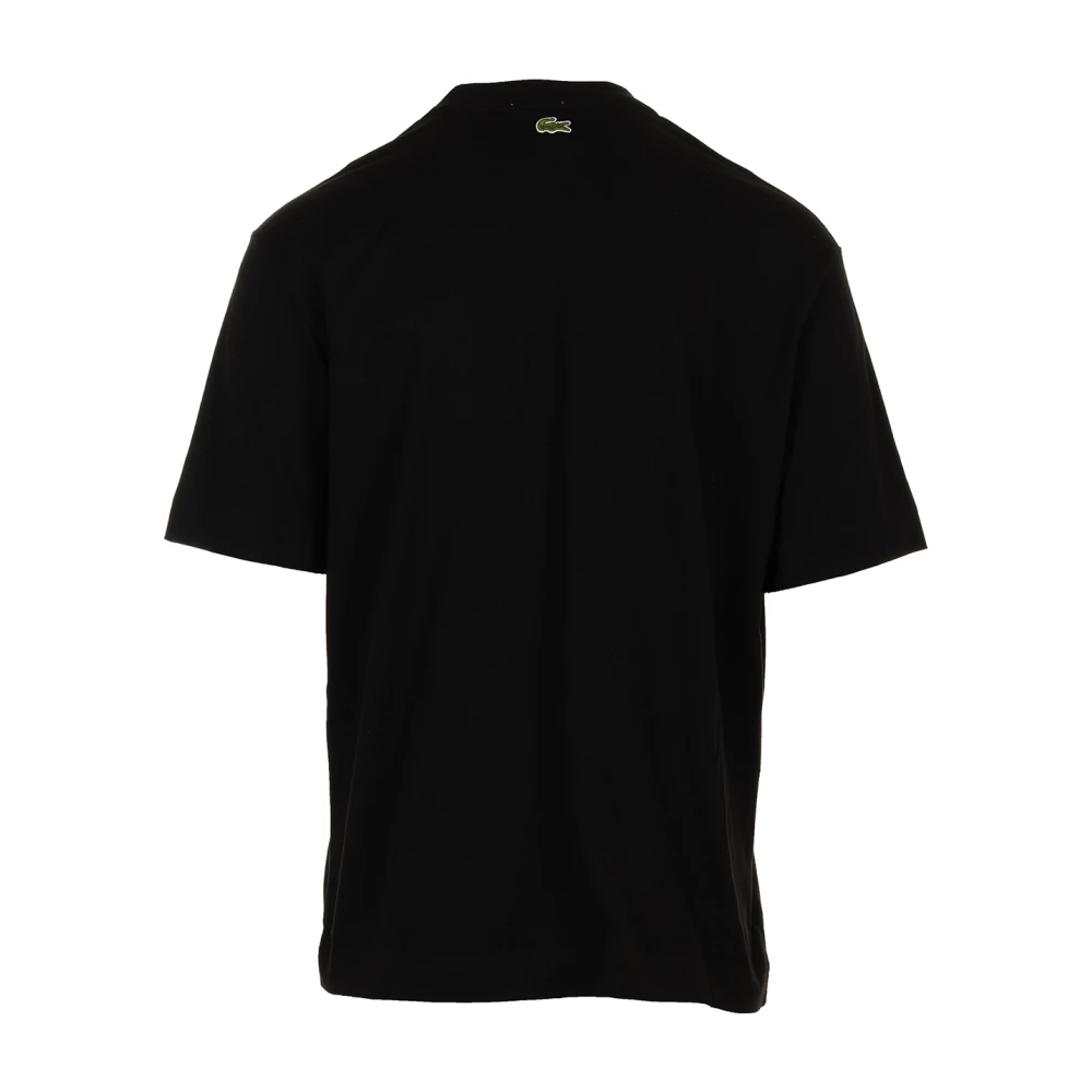 Lacoste Klassiek Zwart T-shirt voor Mannen Black Heren
