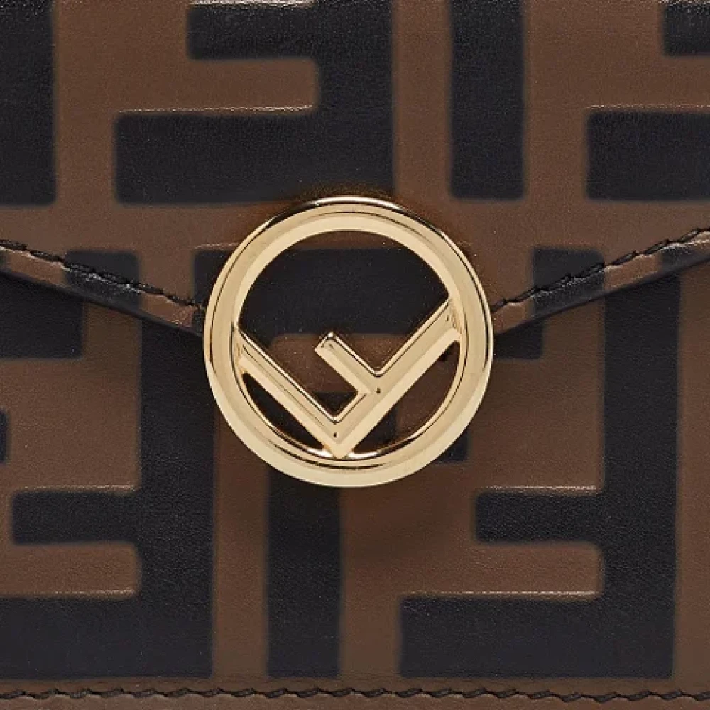 Fendi Vintage Pre-owned Leather wallets Brown Dames