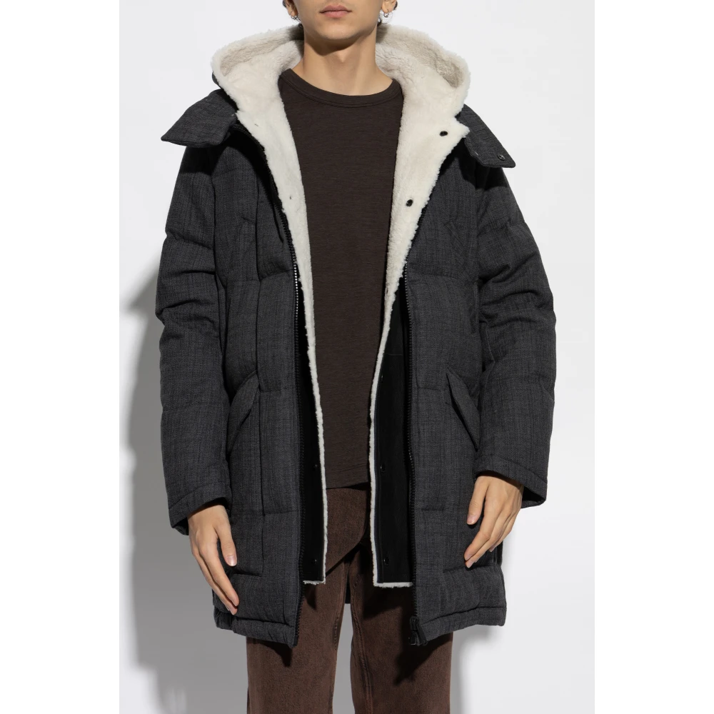 Yves Salomon Donsjack met bontvoering Gray Heren