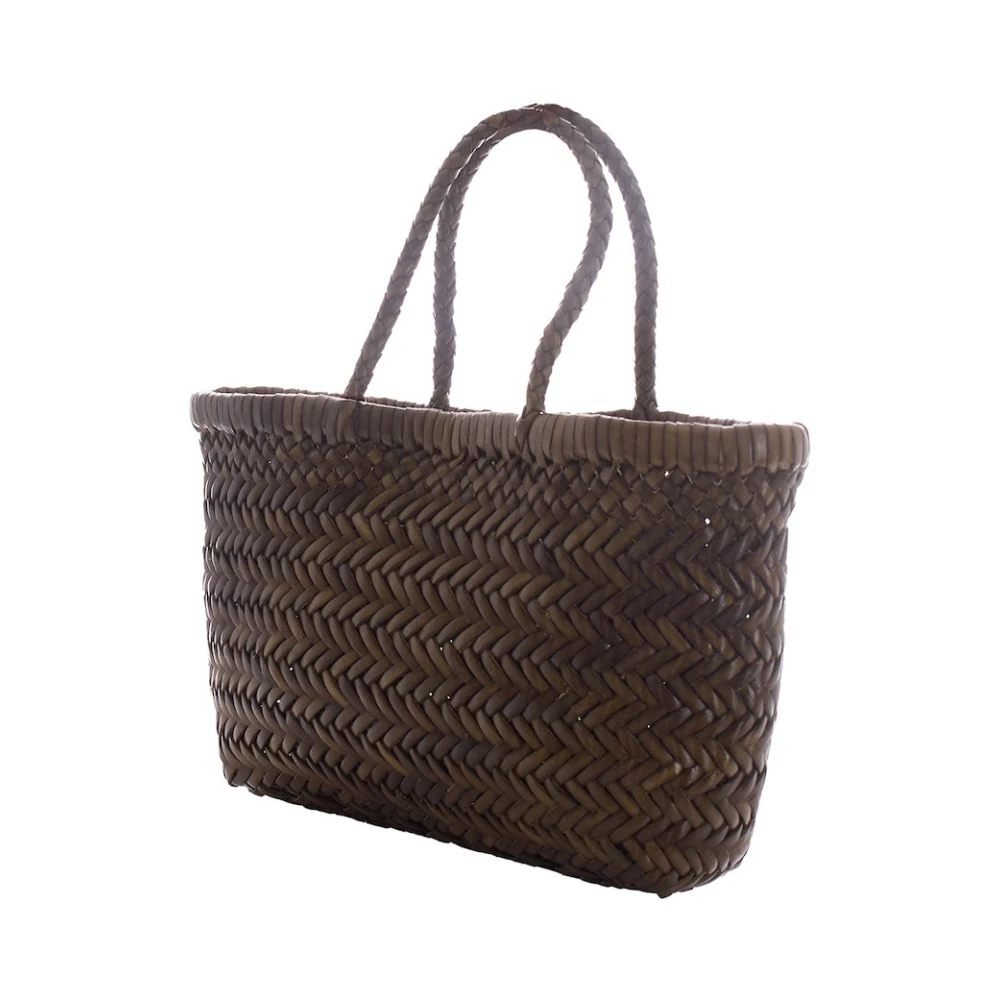 Dragon Diffusion Green Woven Leather Tote - Female - Shopping Bags - One Size - Bags