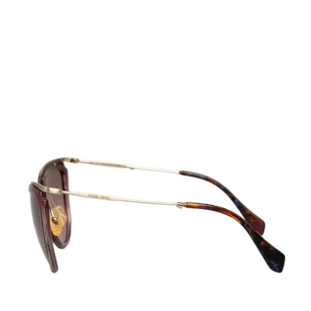 Miu Pre-owned Plastic sunglasses Pink Dames