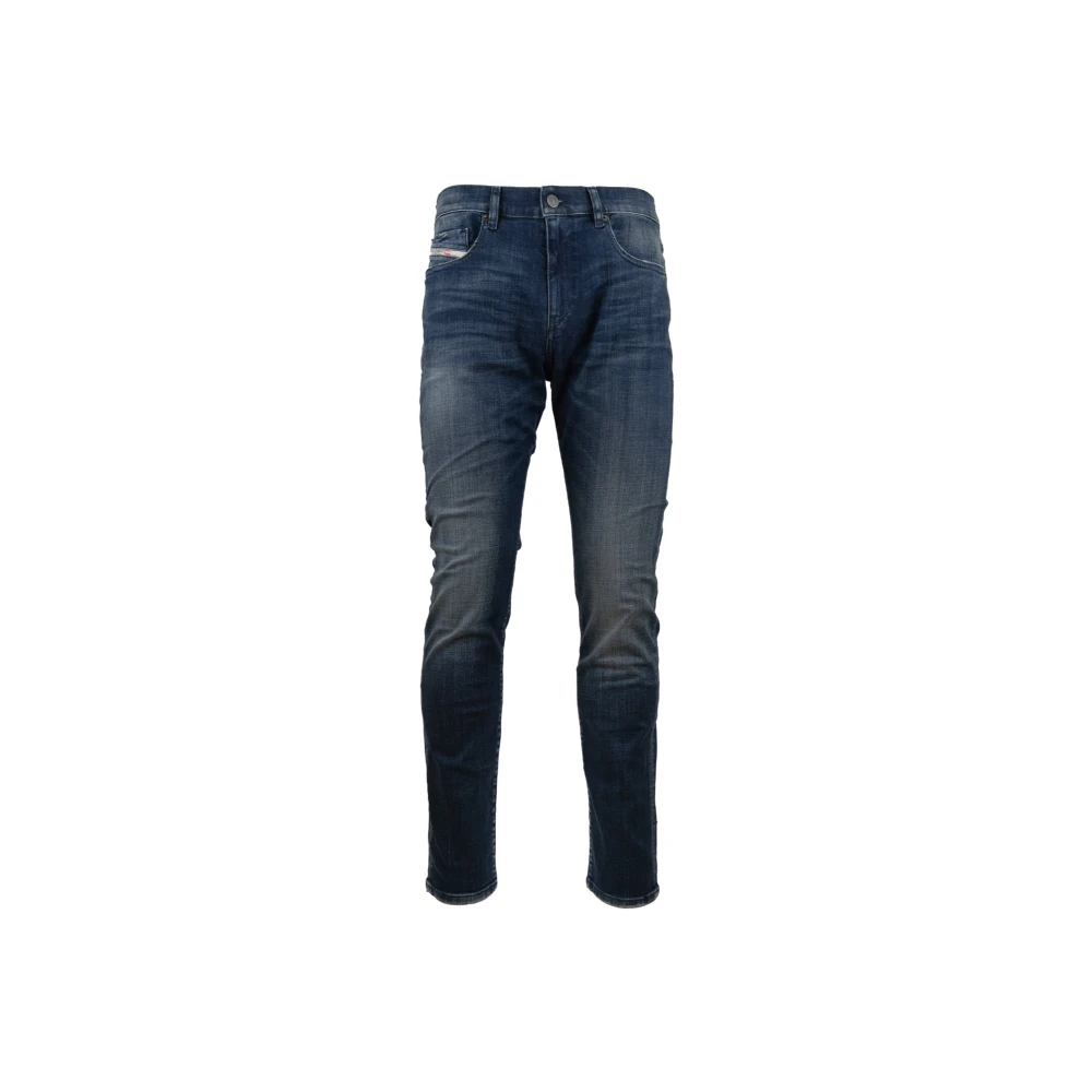 Diesel Heren Rits Knoop Jeans Blue Heren