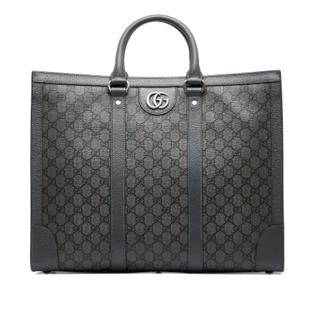 Gucci Vintage Pre-owned Fabric totes Gray Dames