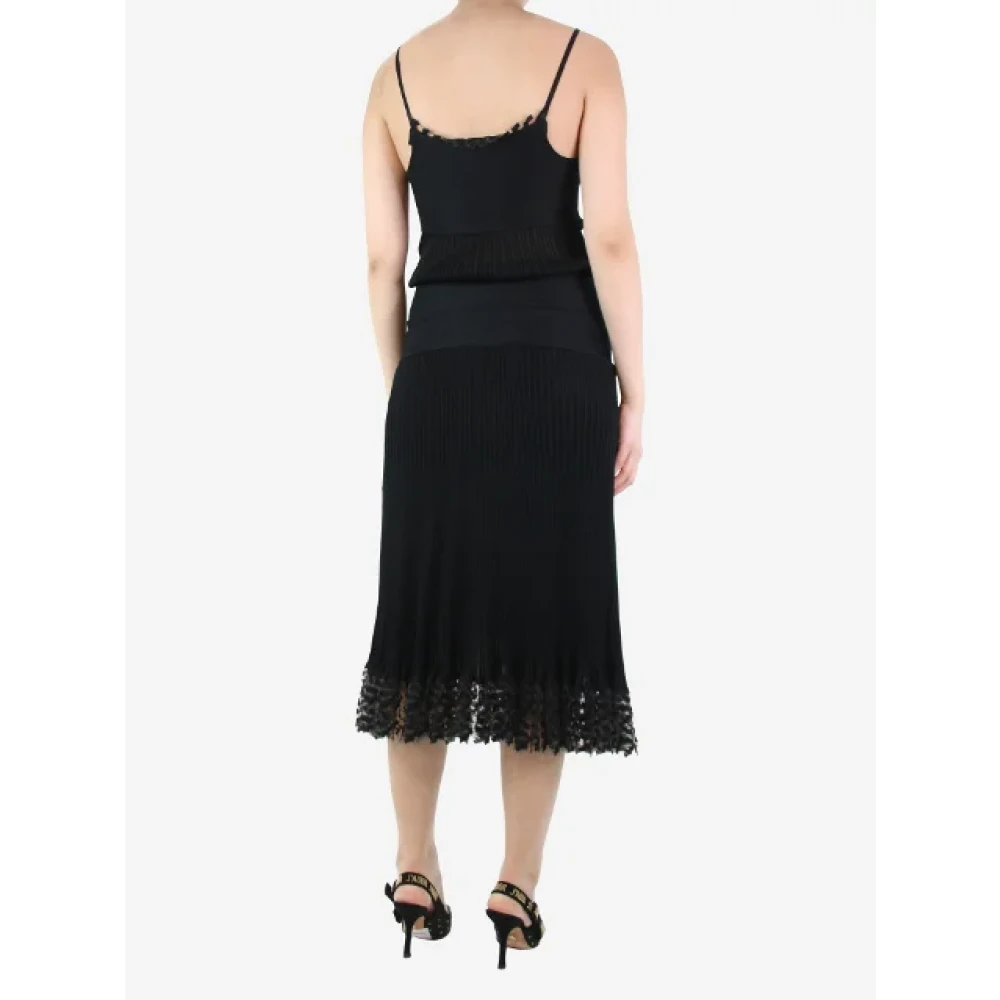 Chanel Vintage Pre-owned Viscose dresses Black Dames