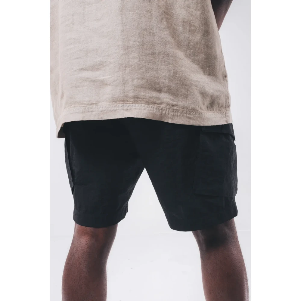 Aeden Korte Zwarte Beam Stijl Black Heren