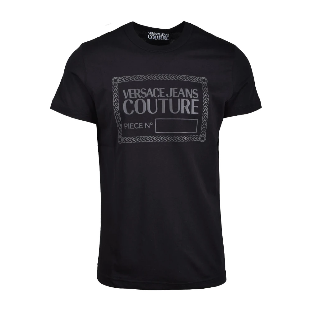 Versace Jeans Couture Zwart T-shirt uit Couture Collectie Black Heren
