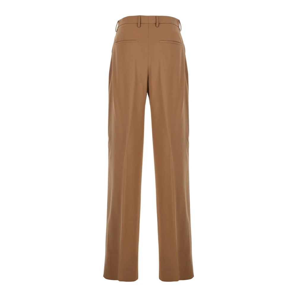 Lardini Beige Wol Pantalon met Plooien Beige Heren