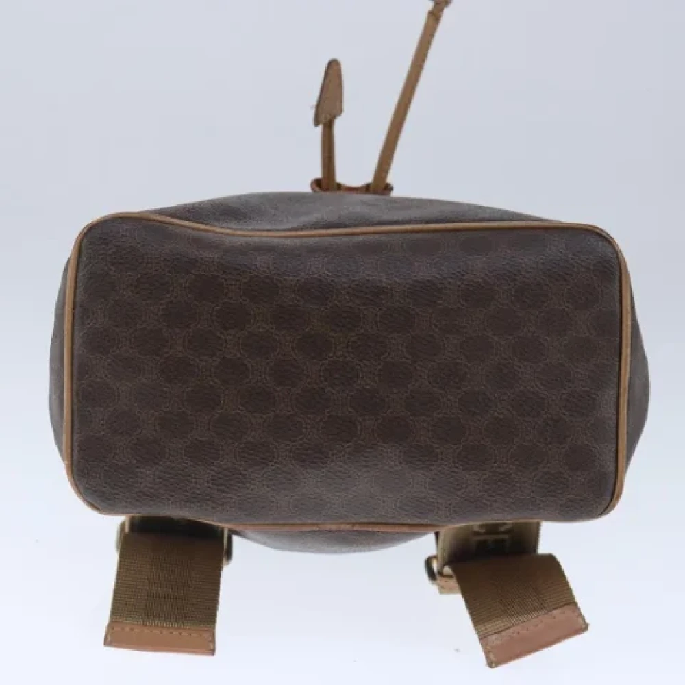Celine Vintage Pre-owned Leather backpacks Brown Dames