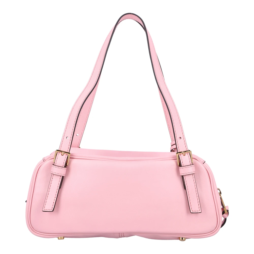 Versace Bowling Schoudertas met Strikdetail Pink Dames