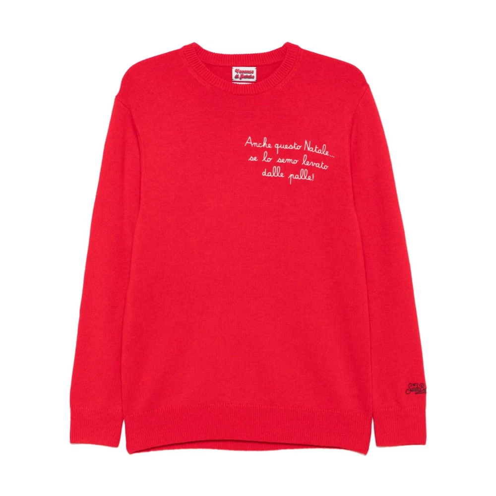 MC2 Saint Barth Rossa Sweater Aw24 Red Heren