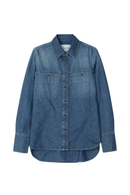 Denimskjorta med fickor