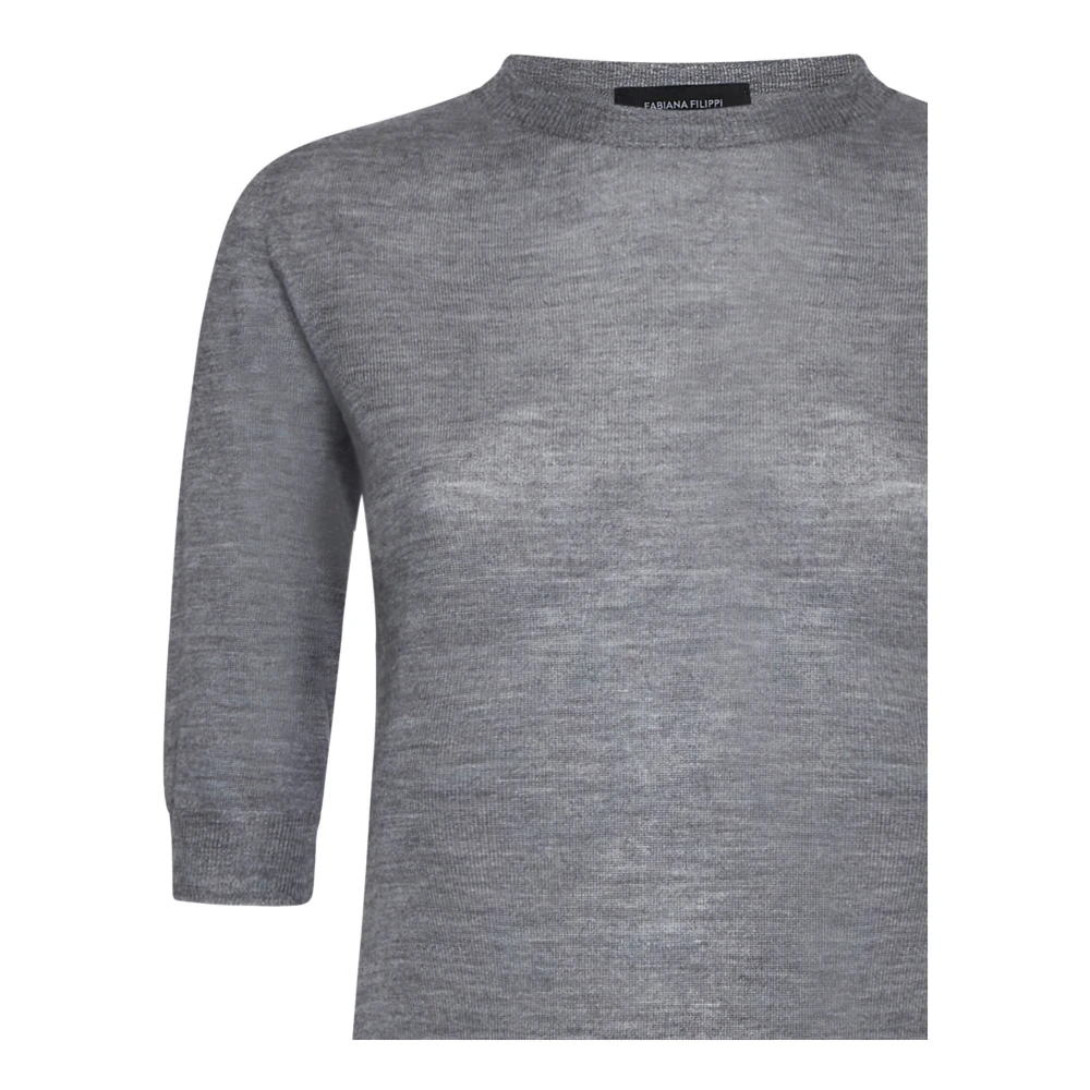 Fabiana Filippi Stijlvolle Sweater Collectie Gray Dames
