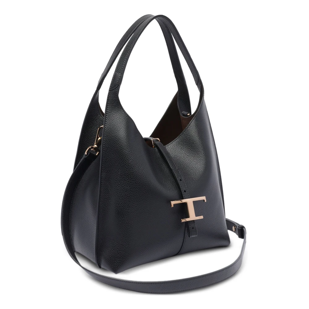 TOD'S Stijlvolle Leren Tas Black Dames