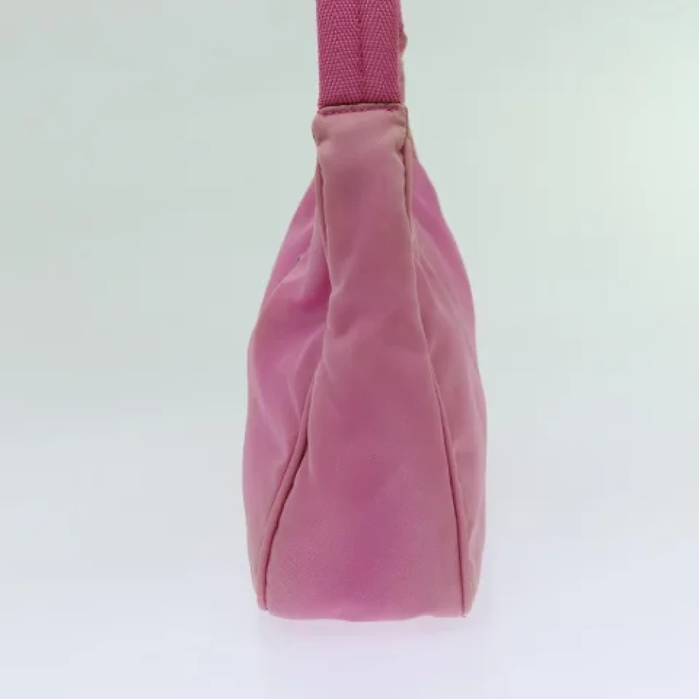 Prada Vintage Pre-owned Nylon handbags Pink Dames