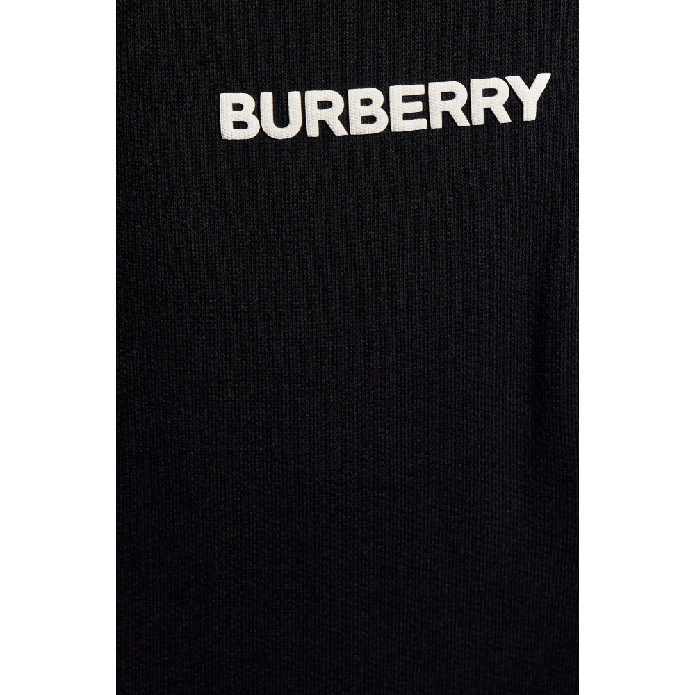 Burberry Sweatpants met logo Black Heren