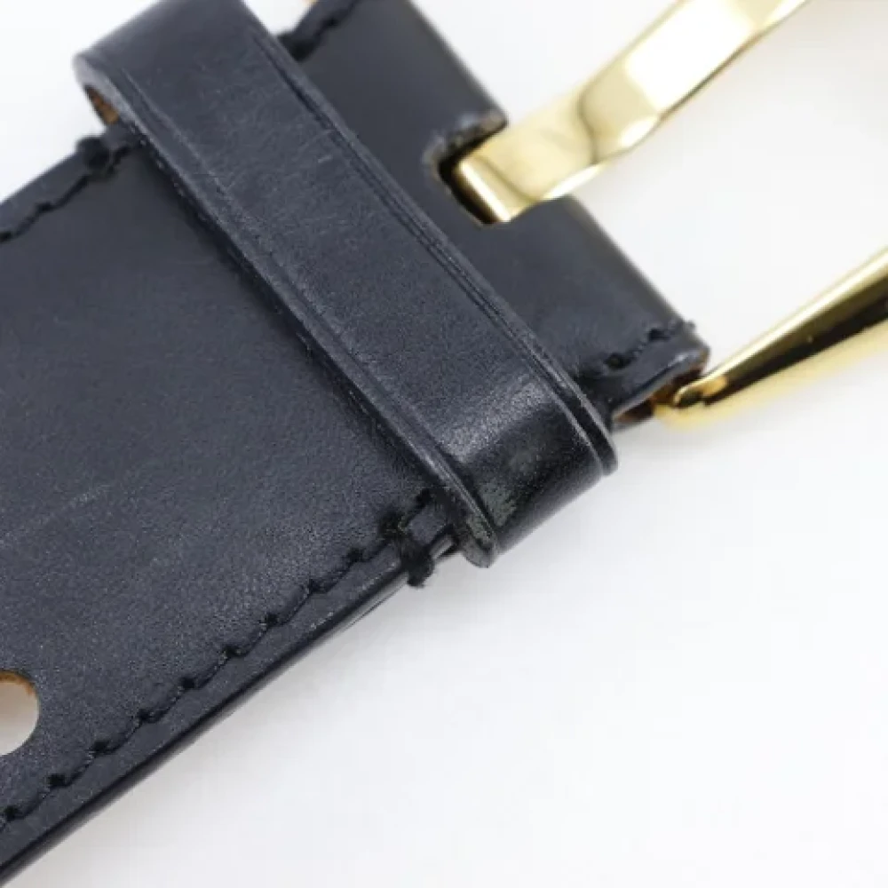 Louis Vuitton Vintage Pre-owned Leather belts Black Heren