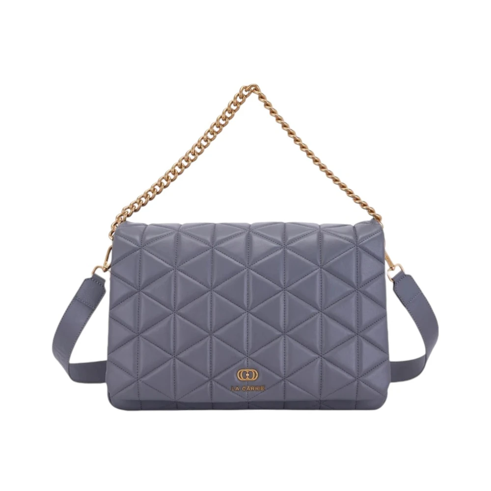 La Carrie Grijze Schoudertas met Kettinghengsel Gray Dames