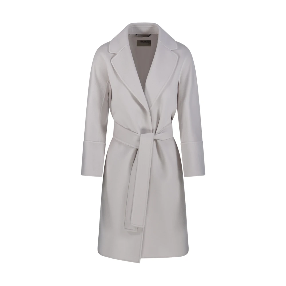 Max Mara Women's Beige Arona Coat - Belted Coats - Xs - Coats