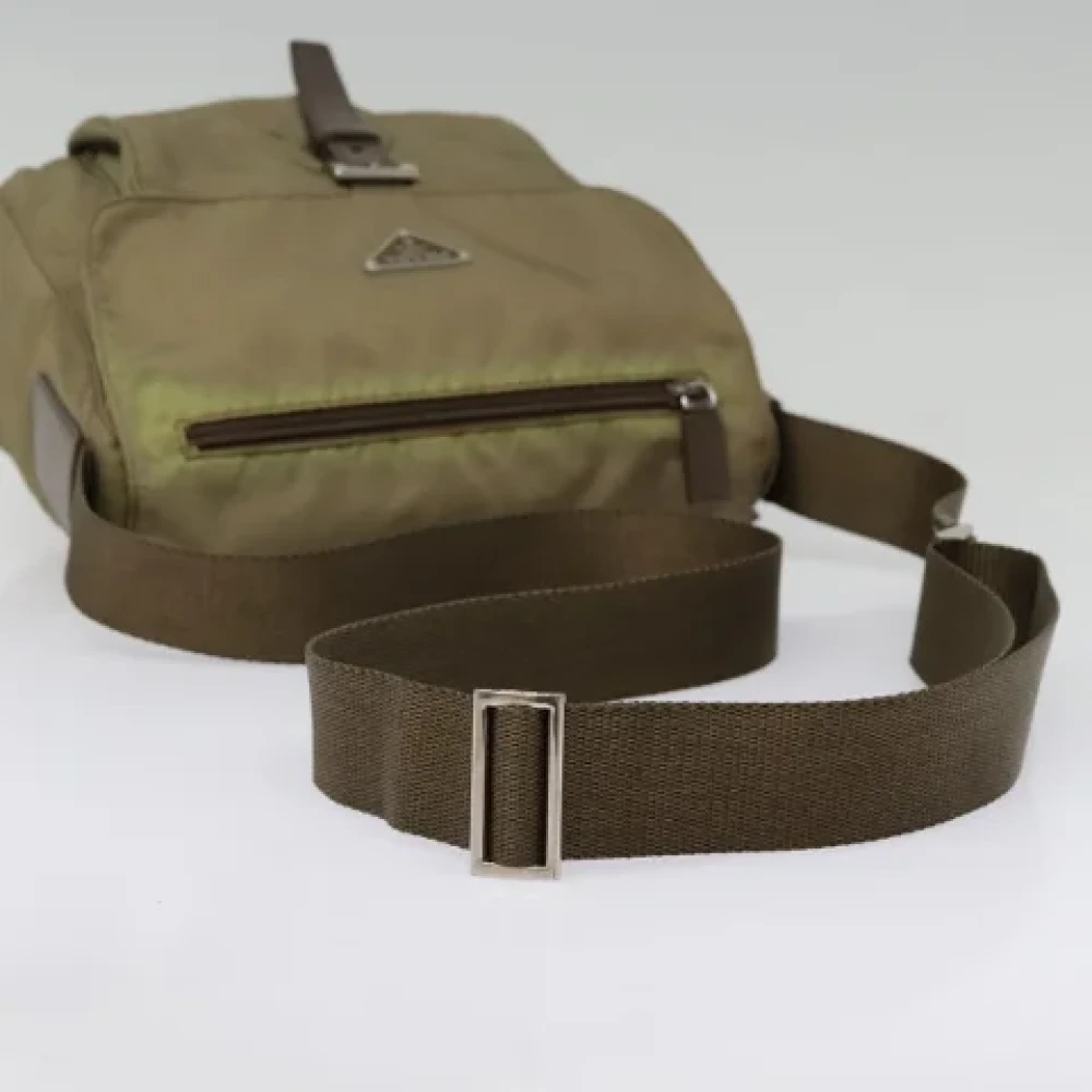 Prada Vintage Pre-owned Nylon prada-bags Brown Dames