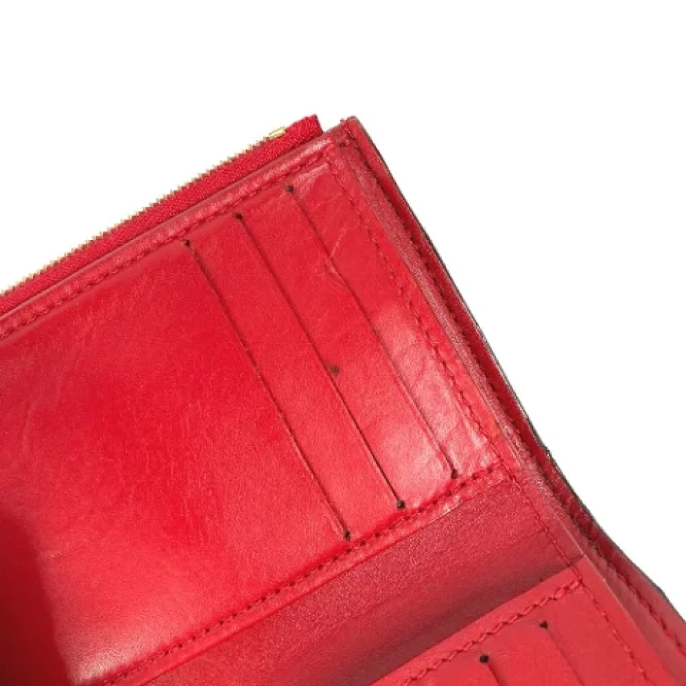 Louis Vuitton Vintage Pre-owned Fabric wallets Red Dames