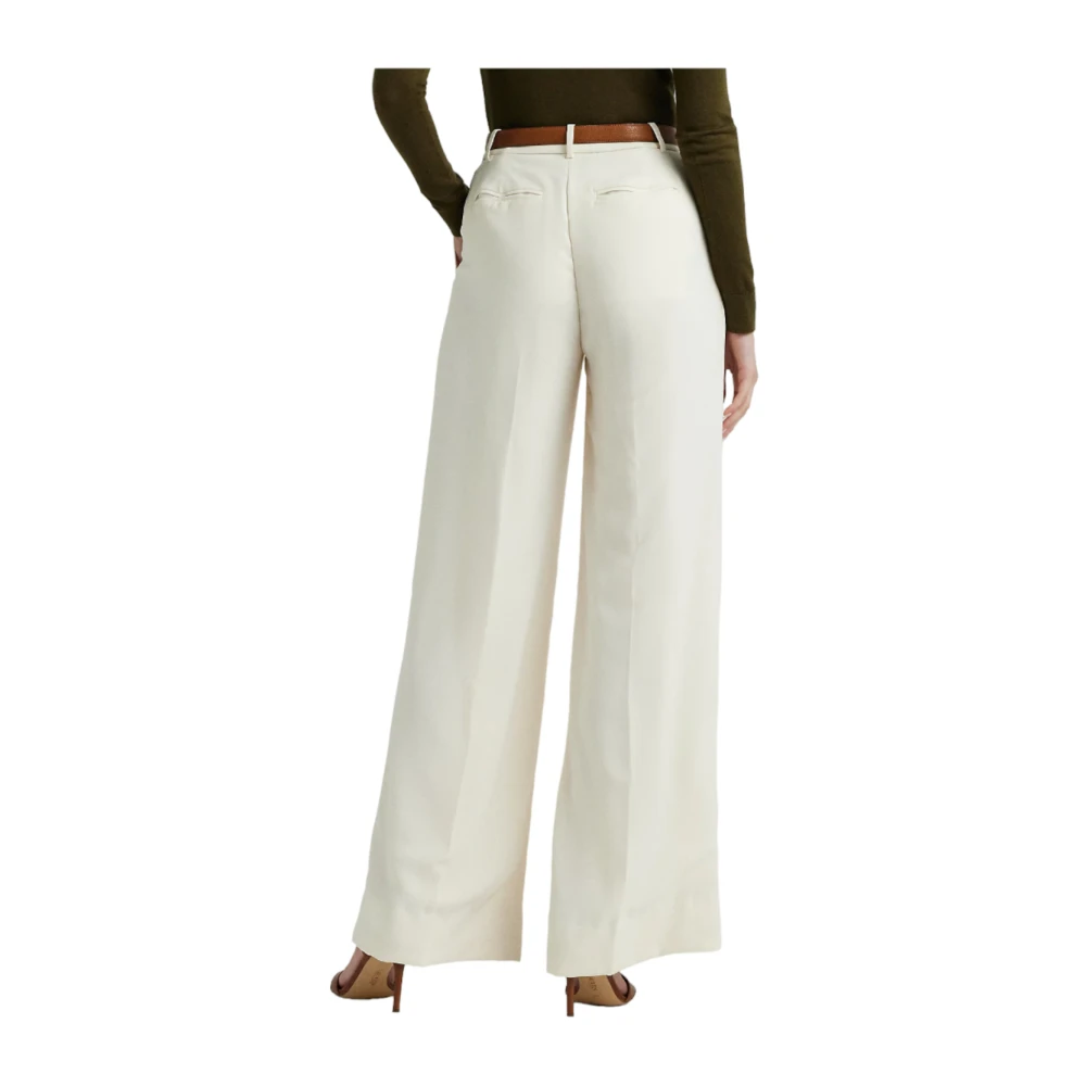 Ralph Lauren Wijde broek White Dames
