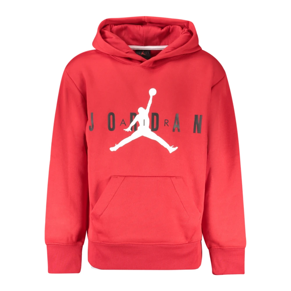 Jordan Boys Red Long-Sleeved Hoodie Sweatshirt - Kids Sweatshirts - 12 Y - Kids