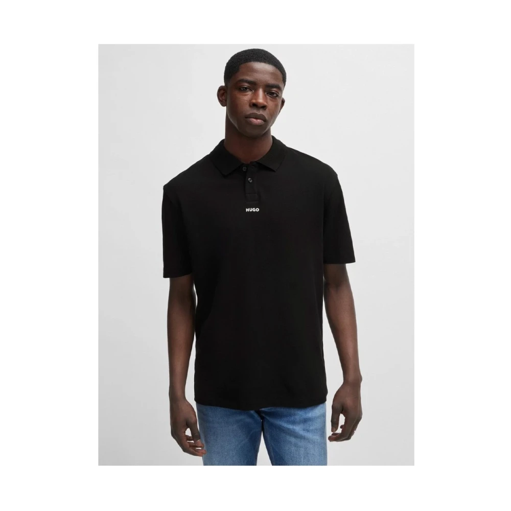 Hugo Boss Stijlvol T-shirt voor mannen Black Heren