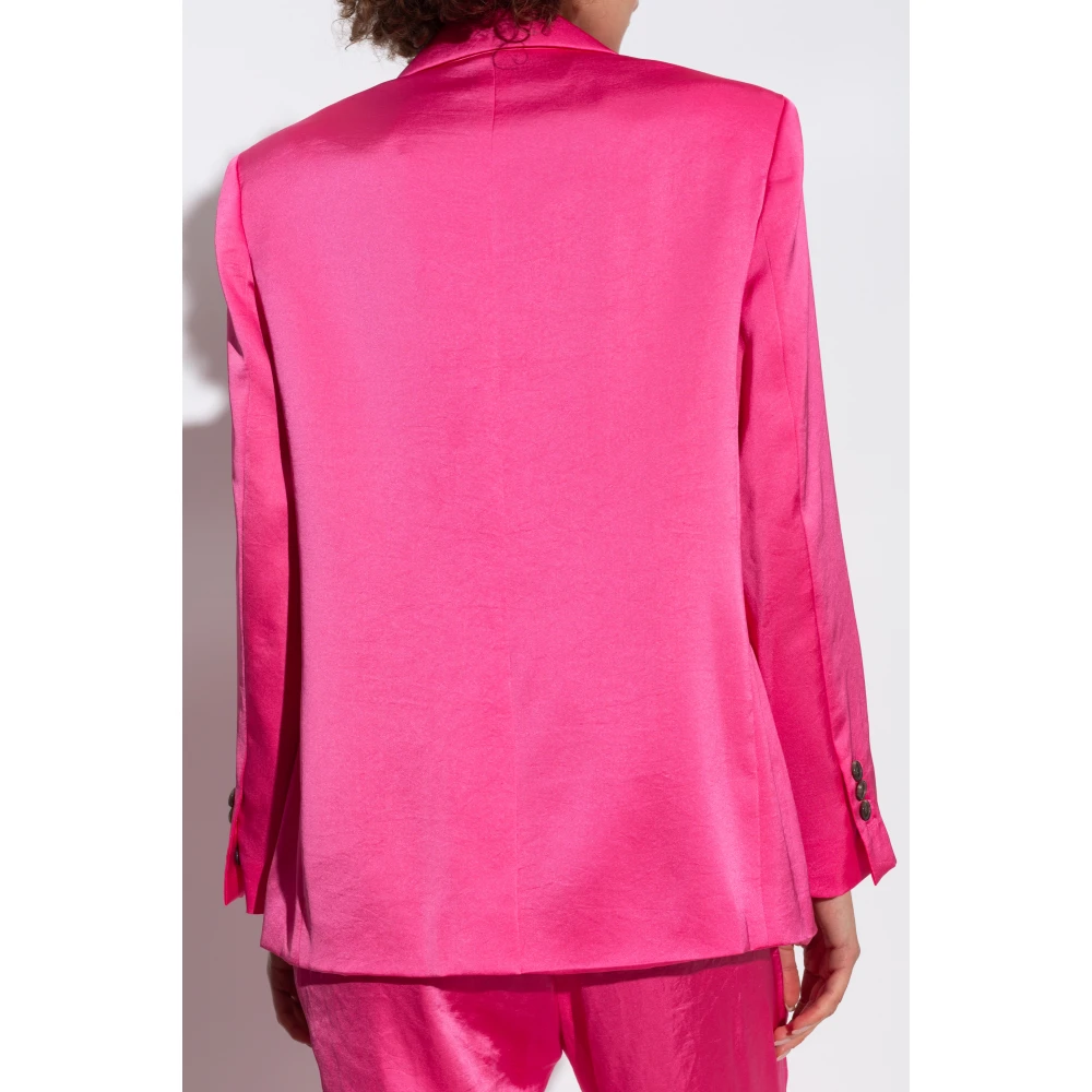 Theory Satin Blazer Pink Dames