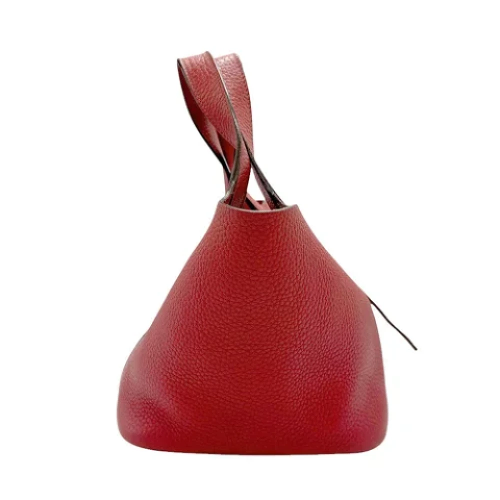 Hermès Vintage Pre-owned Leather handbags Red Dames