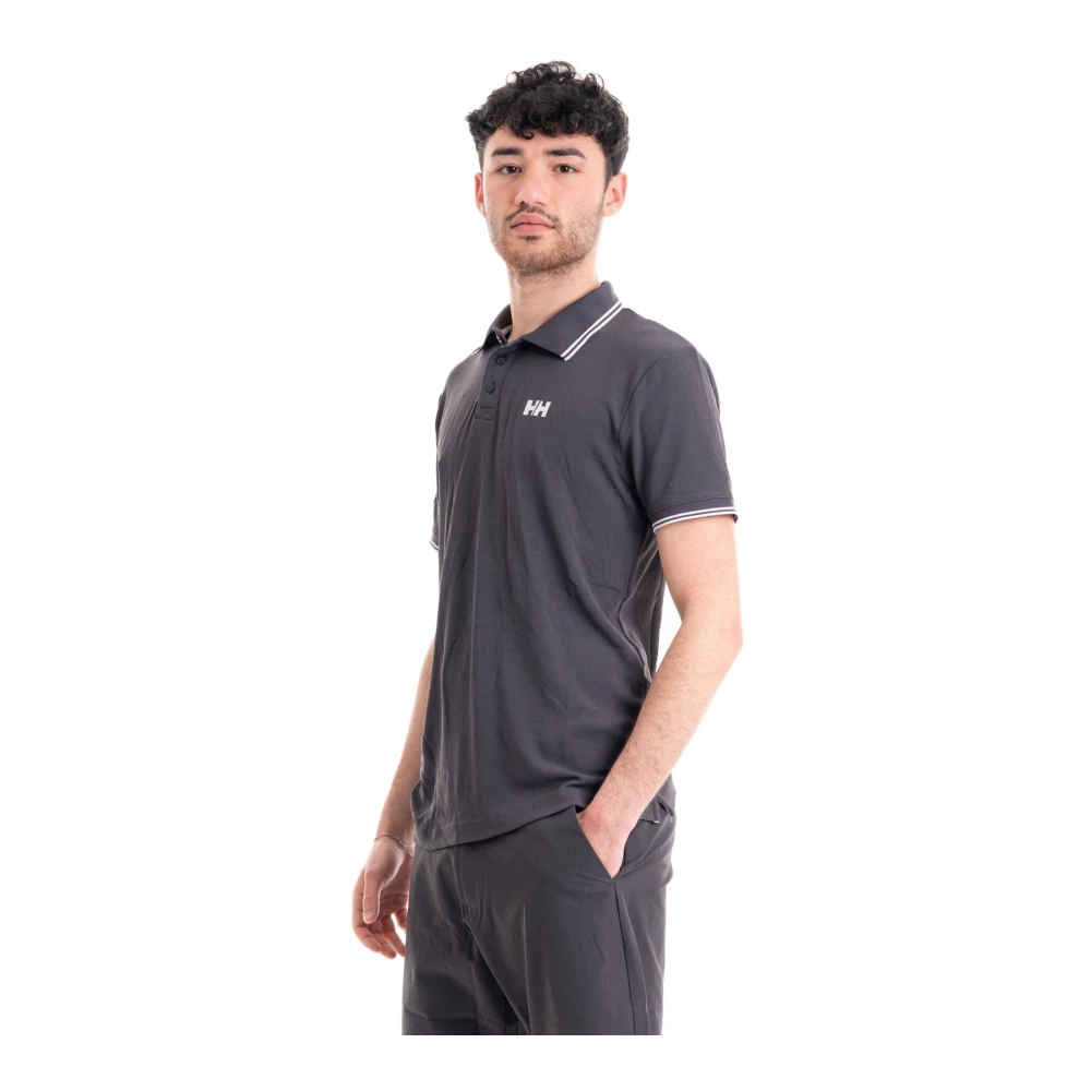 Helly Hansen Stijlvolle Polo Shirt voor Mannen Gray Heren