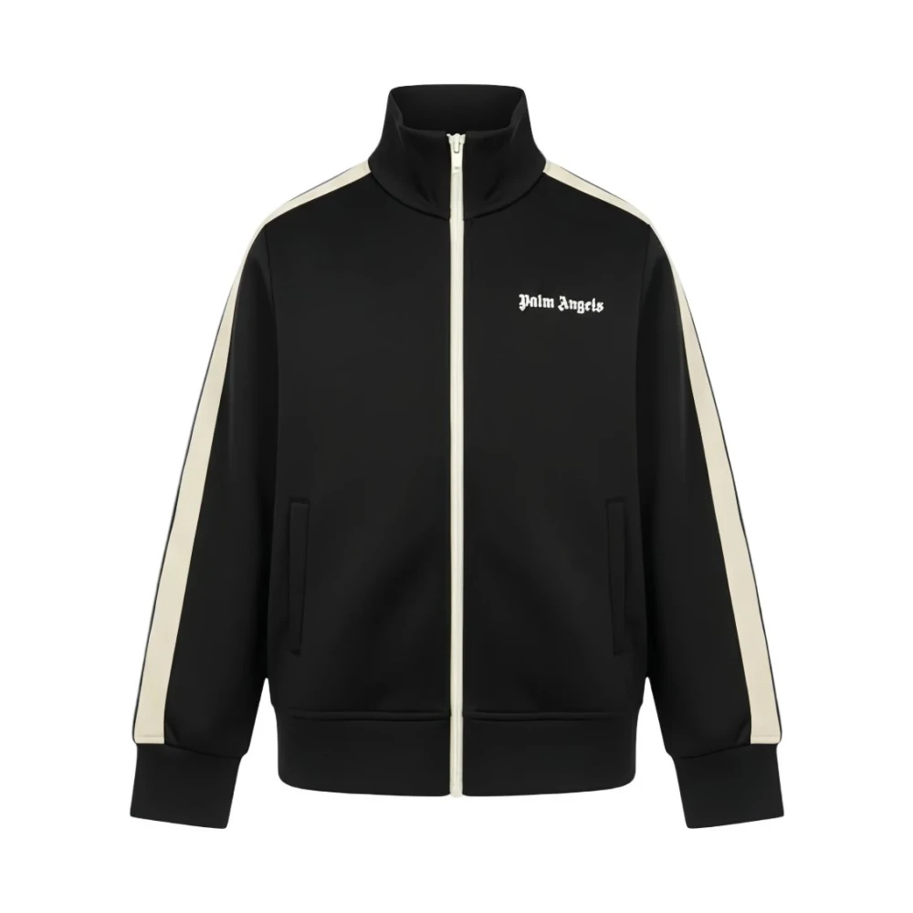 Palm Angels Boys Black Kids Sweatshirts, 12 Y, Sweatshirts